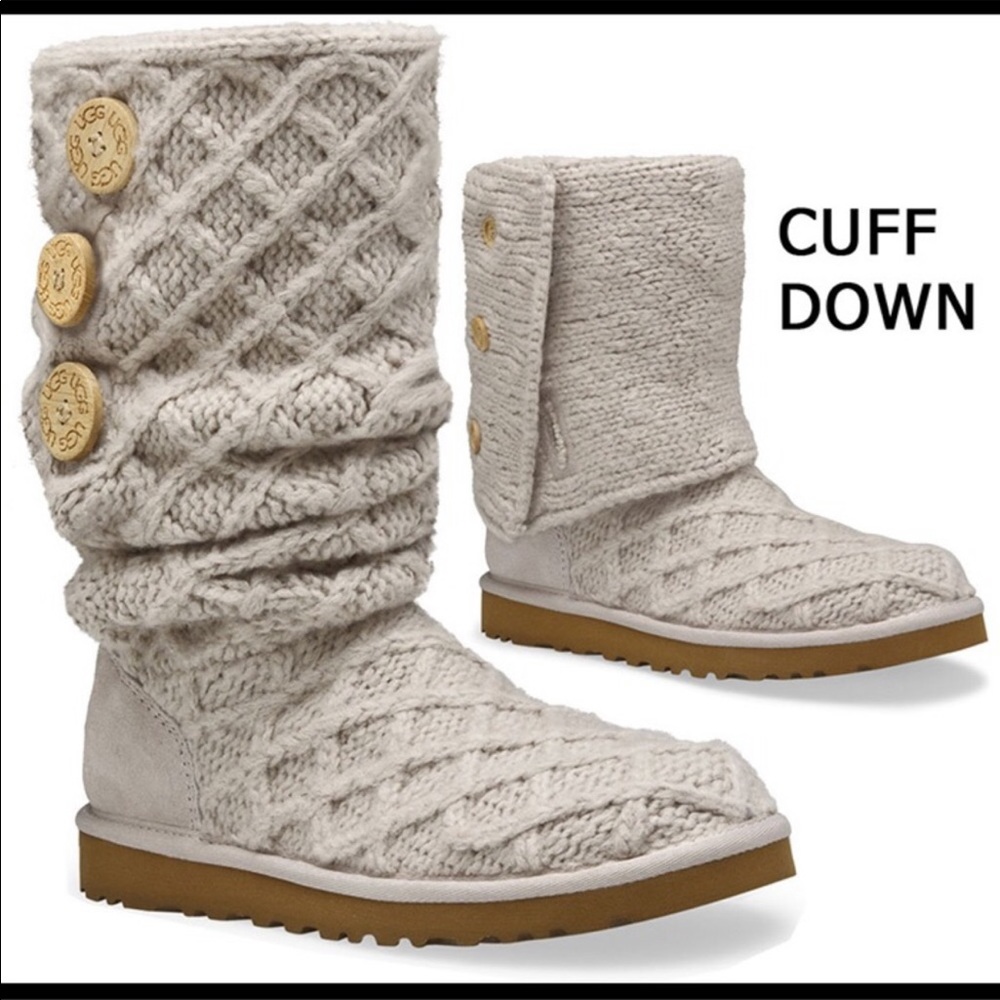UGG cream Lattice Cardy boots
